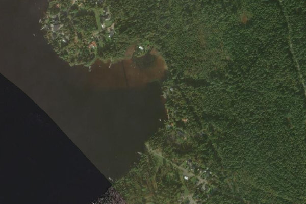 Immagine satellitare dei dintorni di Toftasjön