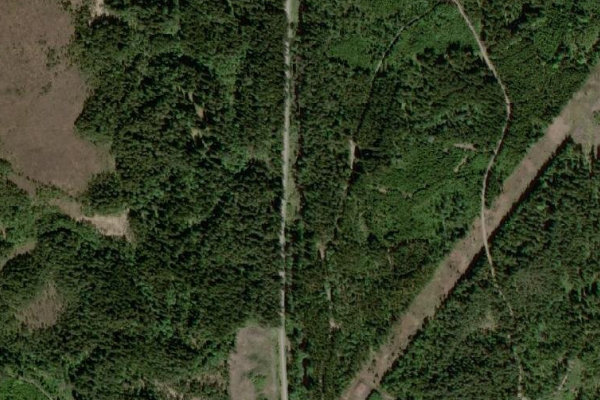 Immagine satellitare dei dintorni di Vänneån – Laholm