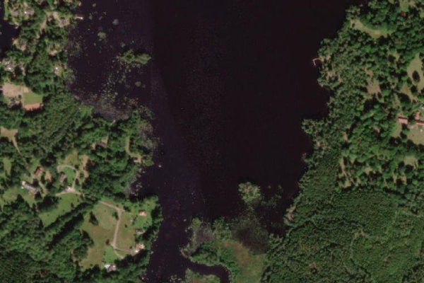 Immagine satellitare dei dintorni di Såganässjön