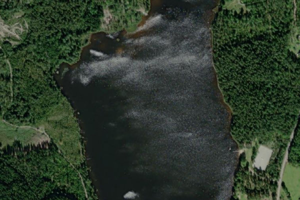Immagine satellitare dei dintorni di Västersjön (Emmaboda)