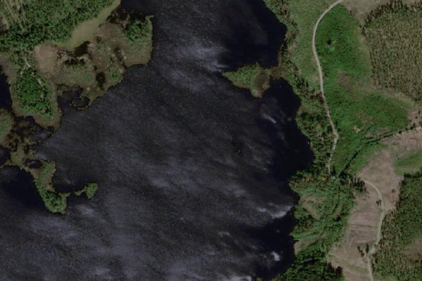 Immagine satellitare dei dintorni di Kraxasjön