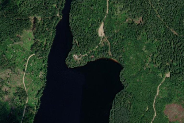 Immagine satellitare dei dintorni di Stora Alljungen