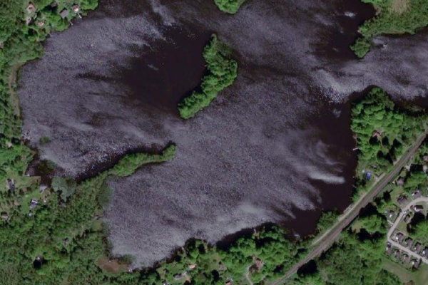Immagine satellitare dei dintorni di Tjörnarpasjön