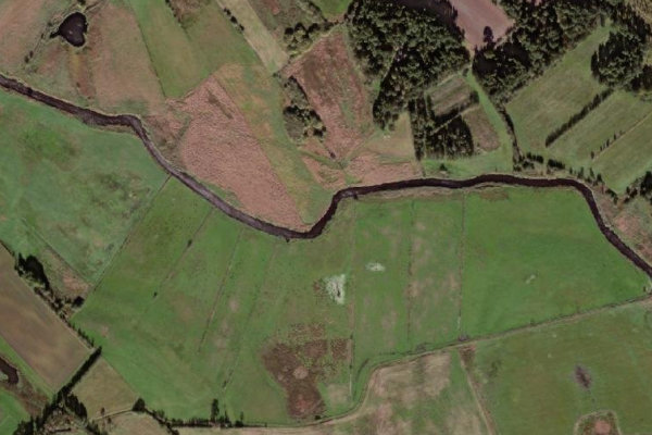 Immagine satellitare dei dintorni di Skals Å