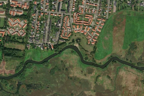 Immagine satellitare dei dintorni di Ribe Å