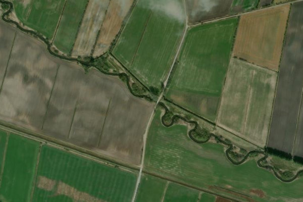 Immagine satellitare dei dintorni di Sønderå