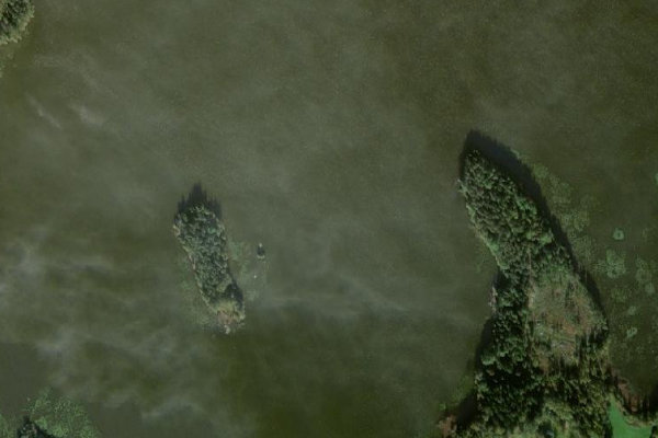 Immagine satellitare dei dintorni di Hanhijärvi