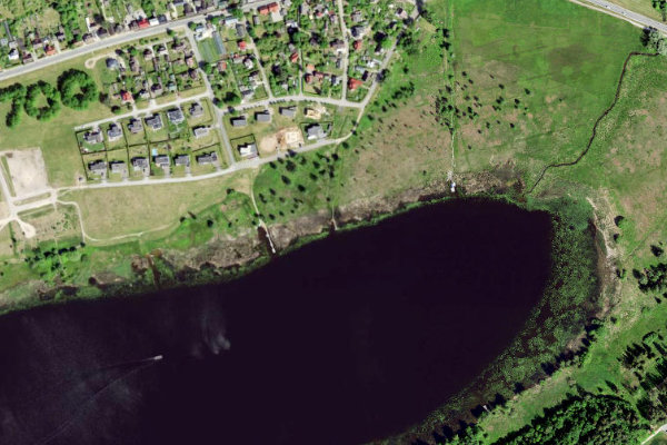Immagine satellitare dei dintorni di Viljandi järv