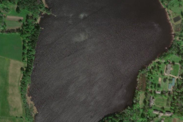 Immagine satellitare dei dintorni di Katvaru ezers