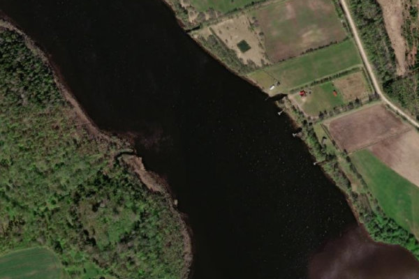 Immagine satellitare dei dintorni di Lubes ezers