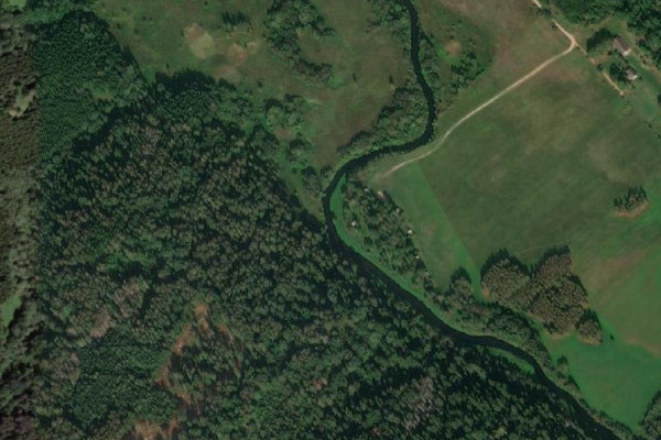 Immagine satellitare dei dintorni di Dubysa