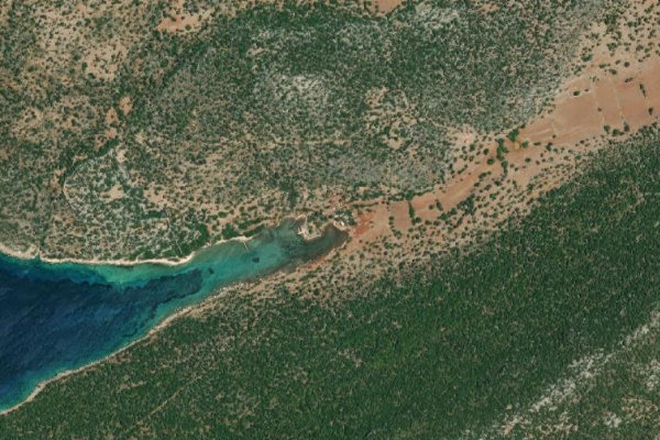 Immagine satellitare dei dintorni di Sıçak İskelesi