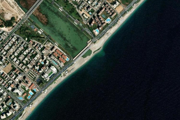 Immagine satellitare dei dintorni di Boğa Çayı