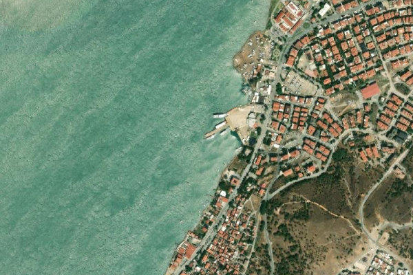 Immagine satellitare dei dintorni di Cunda Köprüsü Ayvalık Yakası