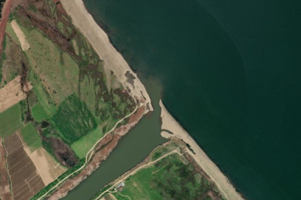 Immagine satellitare dei dintorni di Biga Çayı