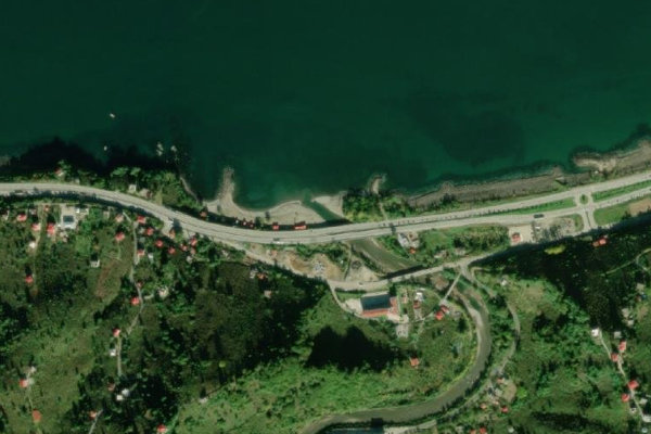 Immagine satellitare dei dintorni di Çömlekçi Deresi