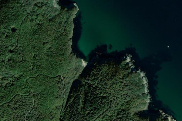 Immagine satellitare dei dintorni di Çamlık Dere