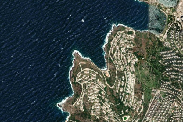 Immagine satellitare dei dintorni di Akdeniz Sitesi Sahili
