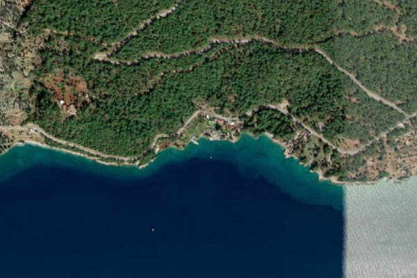 Immagine satellitare dei dintorni di Çardak plaj