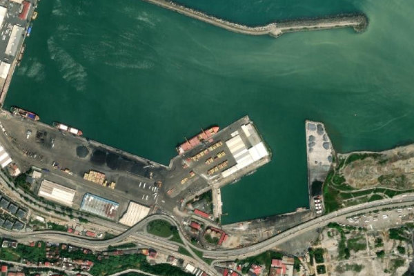 Immagine satellitare dei dintorni di Trabzon
