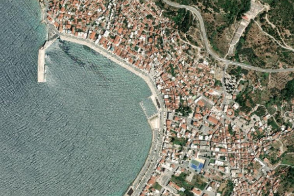 Immagine satellitare dei dintorni di Vathy Samos