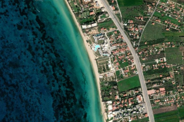 Immagine satellitare dei dintorni di Varkes Beach