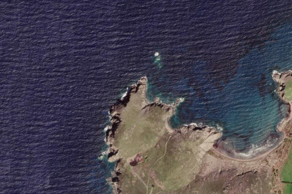 Immagine satellitare dei dintorni di Ákra Elaías