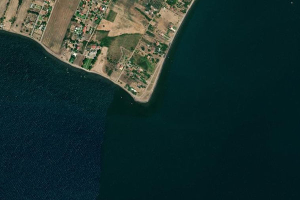 Immagine satellitare dei dintorni di Ákra Karavofánaro