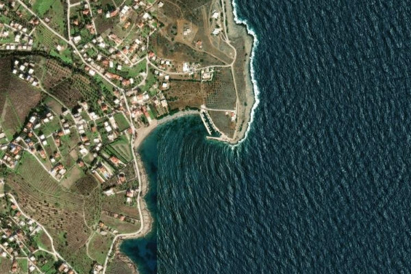 Immagine satellitare dei dintorni di Órmos Vromopígado