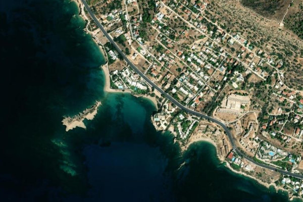 Immagine satellitare dei dintorni di Ágios Dimítrios