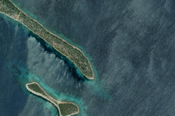 Immagine satellitare dei dintorni di Ákra Tigáni