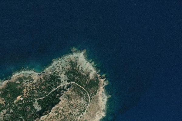 Immagine satellitare dei dintorni di Ákra Filágra