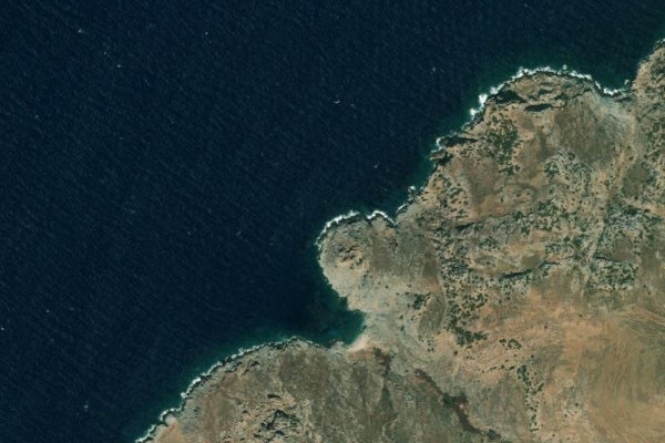 Immagine satellitare dei dintorni di Stenon Thermion