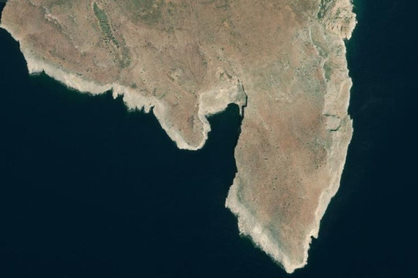 Immagine satellitare dei dintorni di Martína