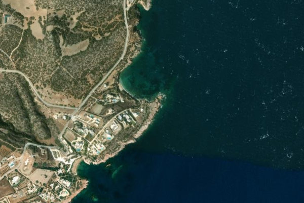Immagine satellitare dei dintorni di Ákra Ákako
