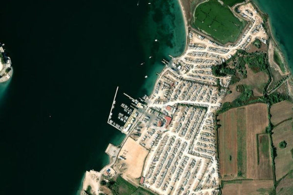 Immagine satellitare dei dintorni di Aktio Marina