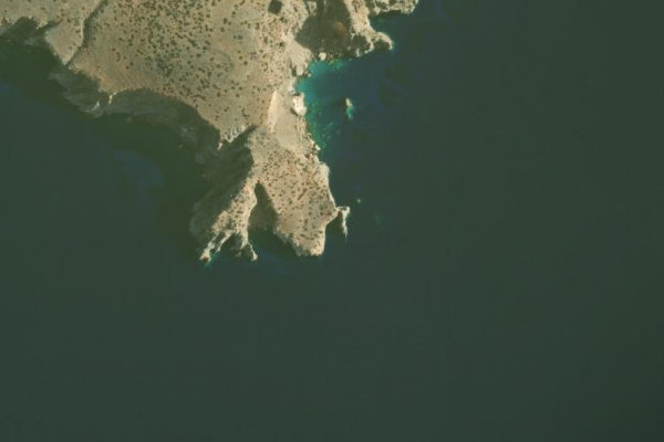 Immagine satellitare dei dintorni di Ákra Chélathros