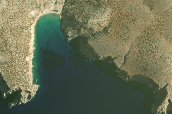Immagine satellitare dei dintorni di Ormískos Chélatros