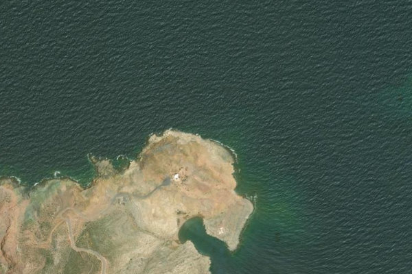 Immagine satellitare dei dintorni di Ákra Síderos