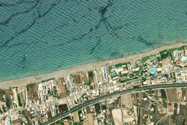 Immagine satellitare dei dintorni di Adele Beach
