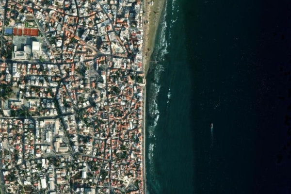 Immagine satellitare dei dintorni di Phinikoudes