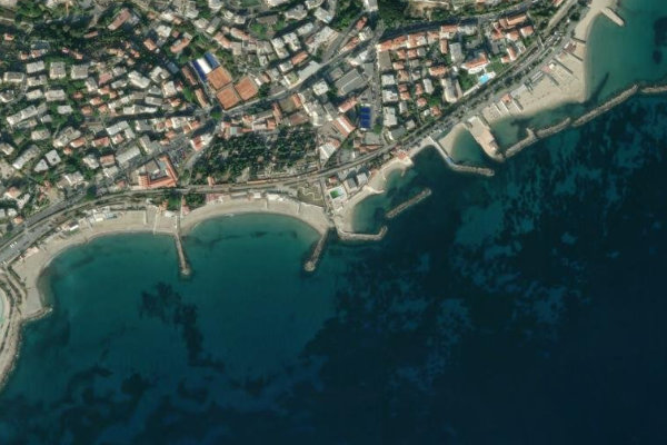 Rio Foce çevresinin uydu görüntüsü