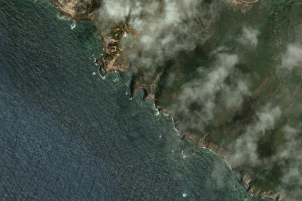 Canale del Becco çevresinin uydu görüntüsü