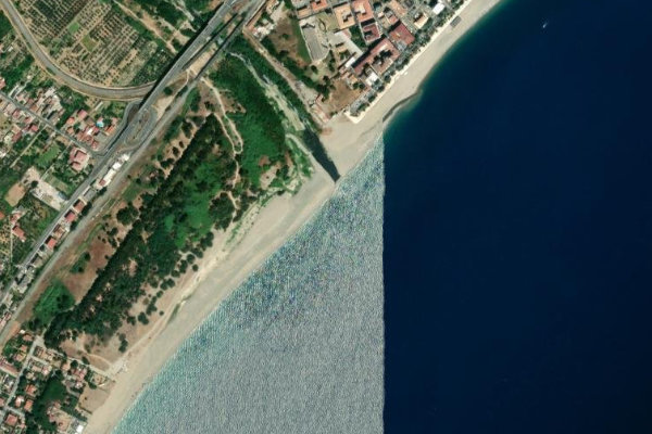 Corace çevresinin uydu görüntüsü