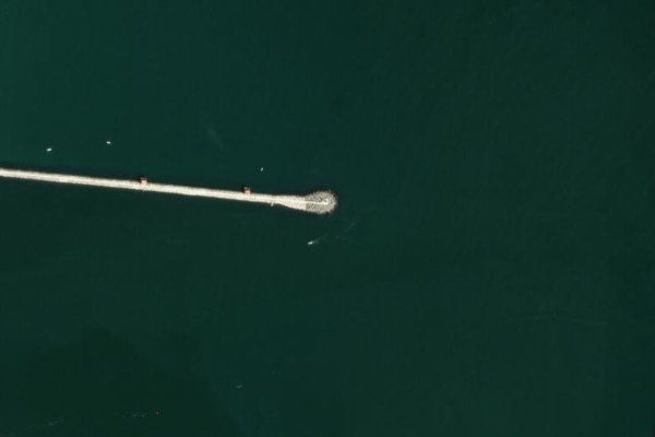 Chioggia kanal ağzı sektörü çevresinin uydu görüntüsü