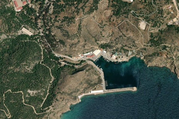 Cartagena akarsu ağzı sektörü çevresinin uydu görüntüsü
