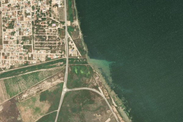 Rambla del Albujón çevresinin uydu görüntüsü