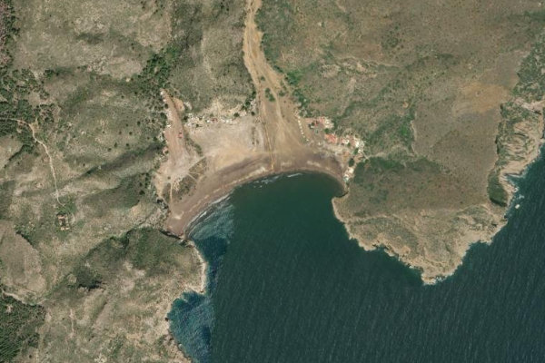 Rambla de Arenque çevresinin uydu görüntüsü
