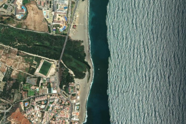 Rio Aguas çevresinin uydu görüntüsü