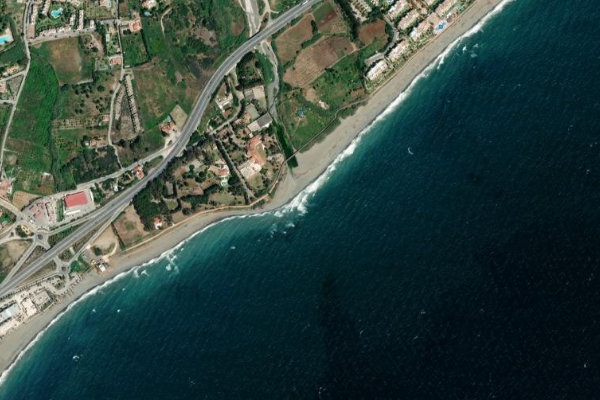 Rio del Castor çevresinin uydu görüntüsü